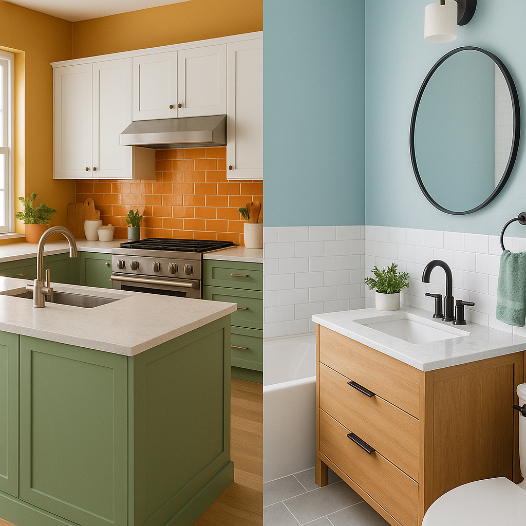 The Psychology of Color in Kitchen and Bathroom Design How to Choose the Right Palette